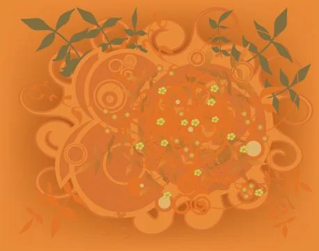 Floral element Stock Illustration