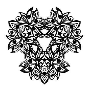 Floral element Stock Illustration