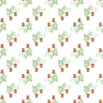 Floral element seamless background. Elegant decorative pattern with hand draw 스톡 일러스트