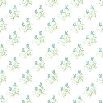 Floral element seamless background. Elegant decorative pattern with hand draw Illustrazione stock
