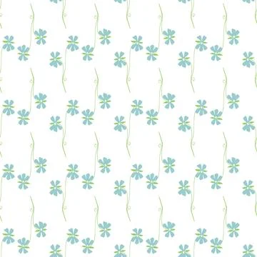 Floral element seamless background. Elegant decorative pattern with hand draw Illustrazione stock