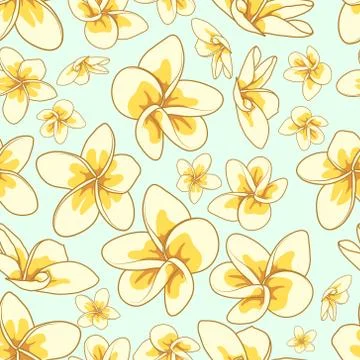 Floral element seamless background. Stock Illustration
