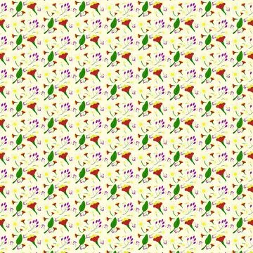 Floral element Seamless Stock Illustration