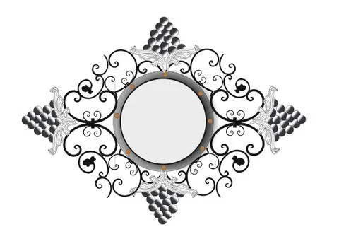 Floral elements for the design of monograms, invitations, fra 库存插图