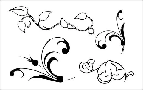 Floral elements floral elements Copyright: xZoonar.com/ReshetnyovaxOxanax ... Foto stock
