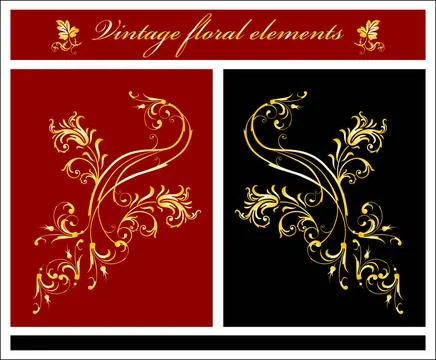 Floral elements floral elements Copyright: xZoonar.com/ReshetnyovaxOxanax ... Foto stock