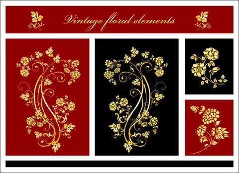 Floral elements floral elements Copyright: xZoonar.com/ReshetnyovaxOxanax ... Foto stock