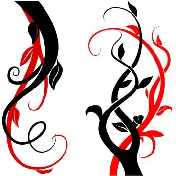 Floral Elements Stock Illustration