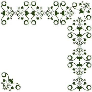 Floral elements Stockillustratie