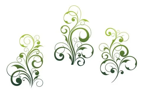 Floral elements 스톡 일러스트