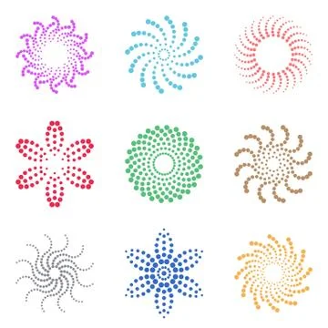 Floral elements Stock Illustration