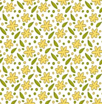 Floral elements, pattern illustration, vector Stock Illustration
