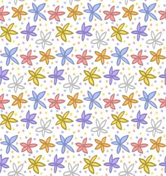 Floral elements, pattern illustration, vector Stock Illustration