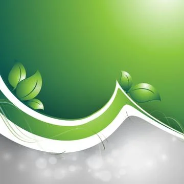 Floral environmental frame Stock Illustration