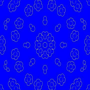 Floral ethnic seamless pattern Stock Illustration