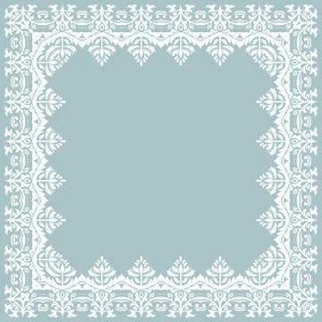 Floral  Fine Frame Stock Illustration