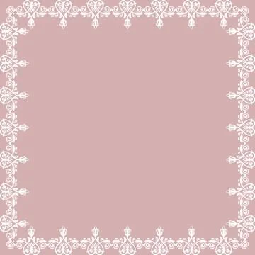 Floral Fine Frame 스톡 일러스트