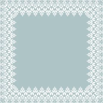 Floral Fine Frame Stock Illustration
