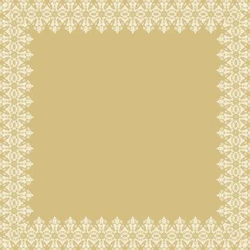 Floral Fine Frame Stock Illustration