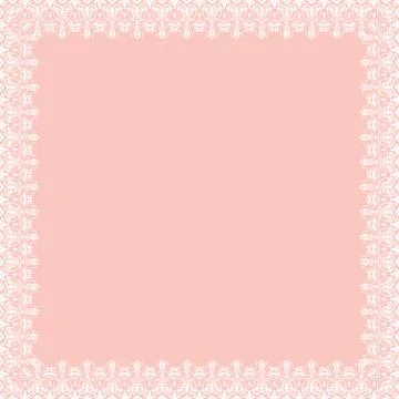 Floral Fine Frame Stock Illustration