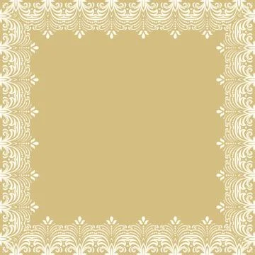 Floral Fine Frame Stock Illustration