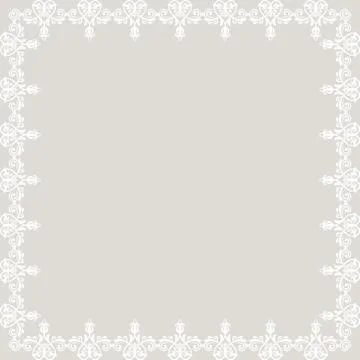 Floral Fine Frame Stock Illustration