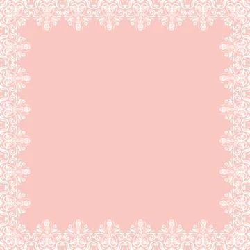 Floral Fine Frame 스톡 일러스트