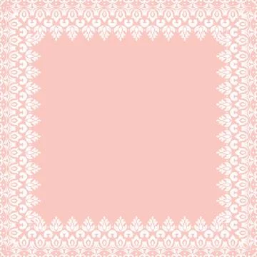 Floral Fine Frame Stock Illustration