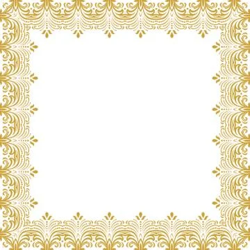 Floral Fine Frame Stock Illustration
