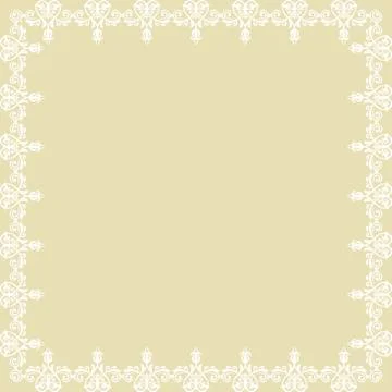 Floral Fine Frame Stock Illustration