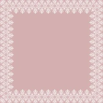 Floral Fine Frame Stock Illustration