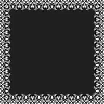 Floral Fine Frame 스톡 일러스트