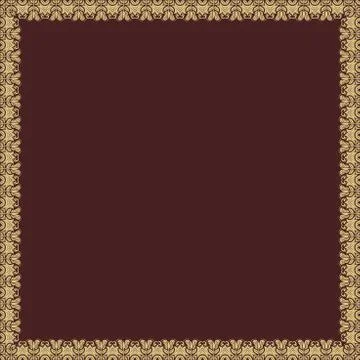 Floral Fine Frame Stock Illustration