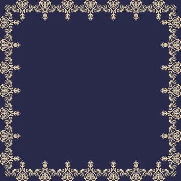 Floral Fine Frame 스톡 일러스트