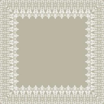 Floral Fine Frame Stock Illustration