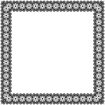 Floral Fine Frame 스톡 일러스트