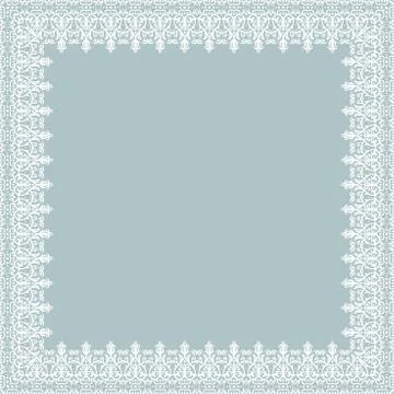 Floral Fine Frame Illustrazione stock