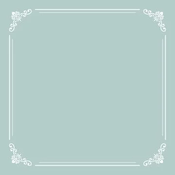 Floral Fine Frame Stock Illustration