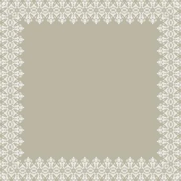 Floral Fine Frame Stock Illustration