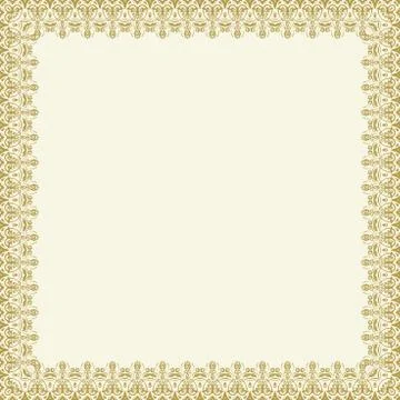 Floral Fine Frame Stock Illustration