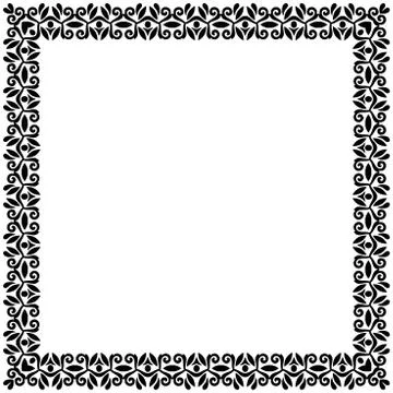 Floral Fine Frame 스톡 일러스트