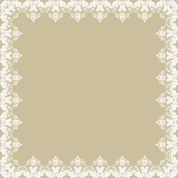 Floral Fine Frame 스톡 일러스트