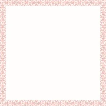 Floral Fine Frame Stock Illustration