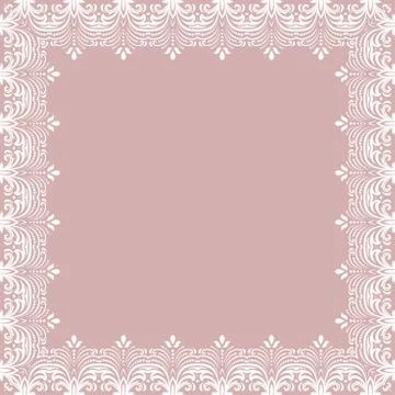Floral Fine Frame 스톡 일러스트