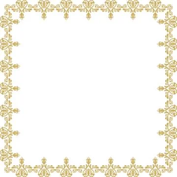 Floral Fine Frame 스톡 일러스트