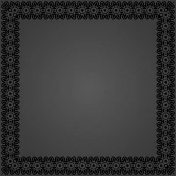 Floral Fine Frame Stock Illustration