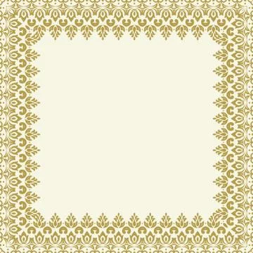 Floral Fine Frame Stock Illustration