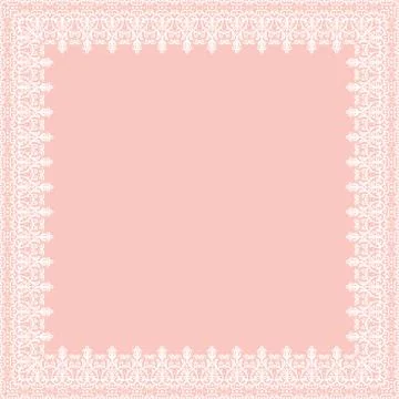 Floral Fine Frame Stock Illustration