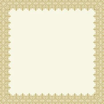 Floral Fine Frame Illustrazione stock