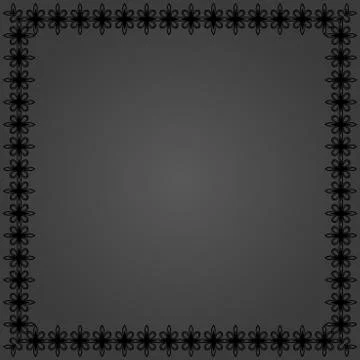 Floral Fine Frame Illustrazione stock